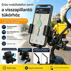 🔥【50% kedvezmény korlátozott ideig】🚴 Biztonságos fogású motoros telefontartó