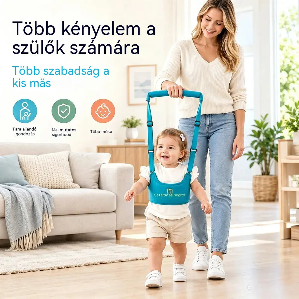 👶🍼 Walking Learning Hám | 2 az 1-ben pánt babáknak, kényelmes, lélegző és leesésgátló