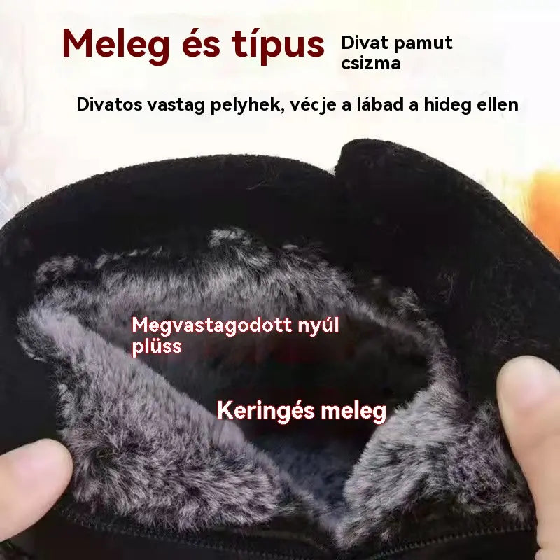 🔥🔥👢【50% KEDVEZMÉNY！！！！】💥【35-40】Női bőr, pamut, csúszásmentes, kézzel készített cipők őszre és télre