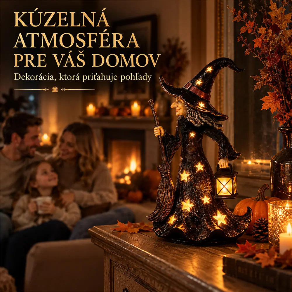 🧙✨Csillagos boszorkányos éjszakai fénydísz