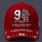 🧢9/11-es évfordulós emlék-baseballsapka: Soha ne felejtsük el – Uniszex, hazafias emléksapka 🧢