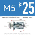 🔥50% KEDVEZMÉNY【100 darabos】M4M5M6 Táguló csavaros sapkás anya Szegecsanya