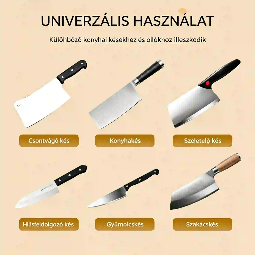 ⏳ 50% kedvezmény! 🔪 Multifunkcionális, akkus elektromos késélező, újratölthető ✨