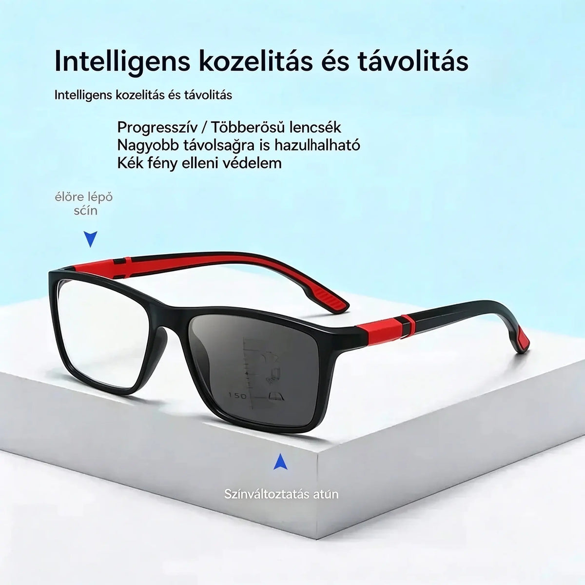👓 Egyetlen szemüveg – távoli és közeli tárgyak látásához egyaránt! Fényre sötétedő, multifokális szemüveg ☀️ Csúszásmentes, kényelmes és stílusos – tökéletes választás idősek számára.