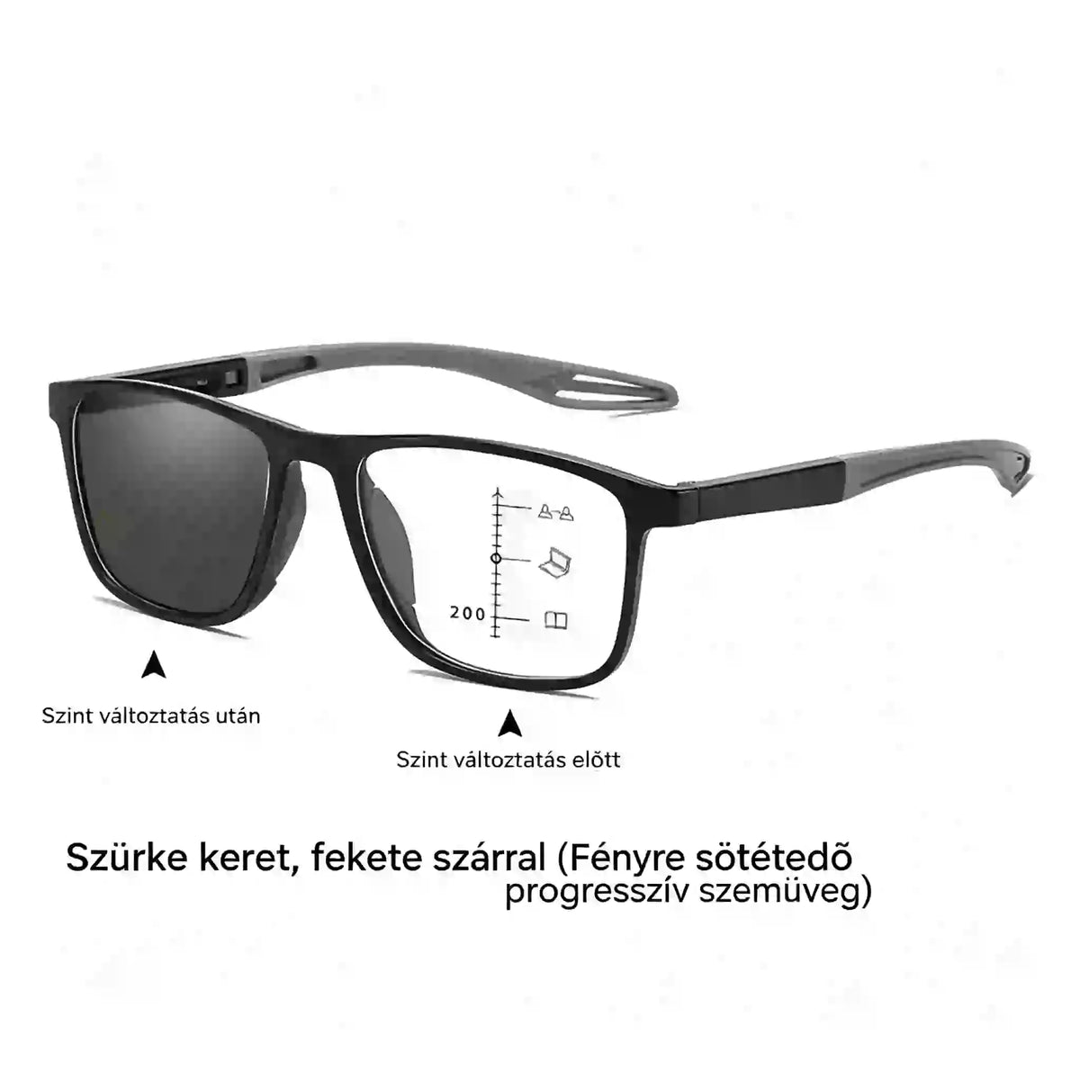 🕶️Ultrakönnyű, nagy felbontású, fényre sötétedő olvasószemüveg, amelyet kifejezetten idősek számára terveztek.