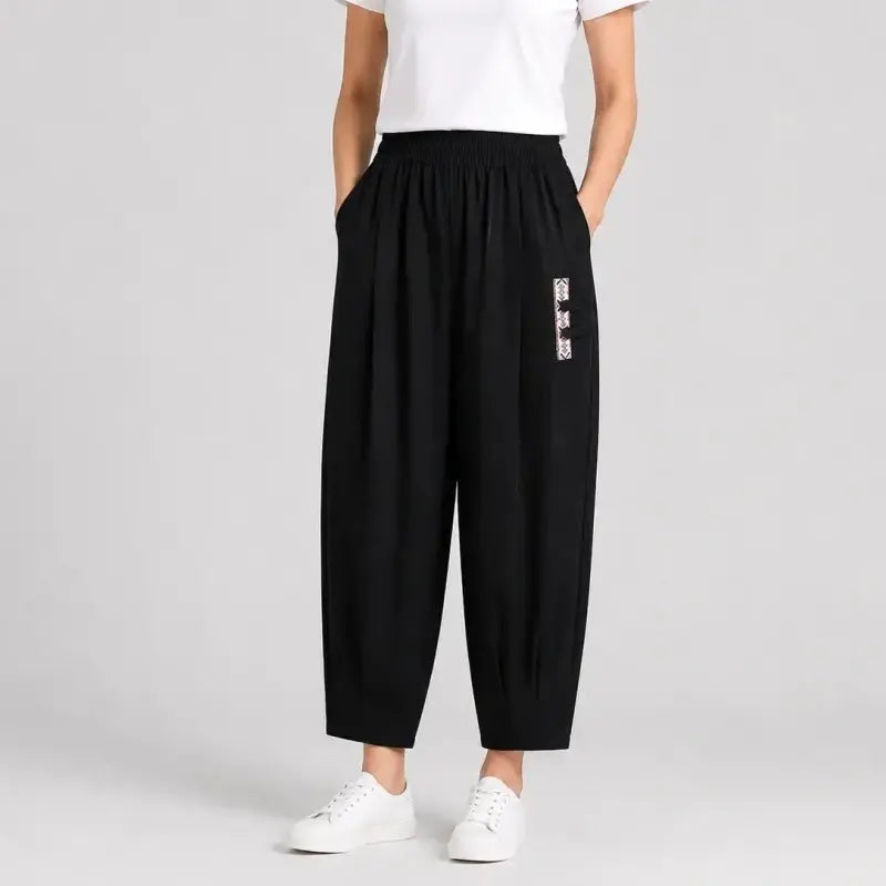🔥【Korlátozott ideig féláron】【M–4XL】 👖 Könnyű és légáteresztő nyári pamut-lenvászon nadrág - modern, lezser, bokáig érő nadrág