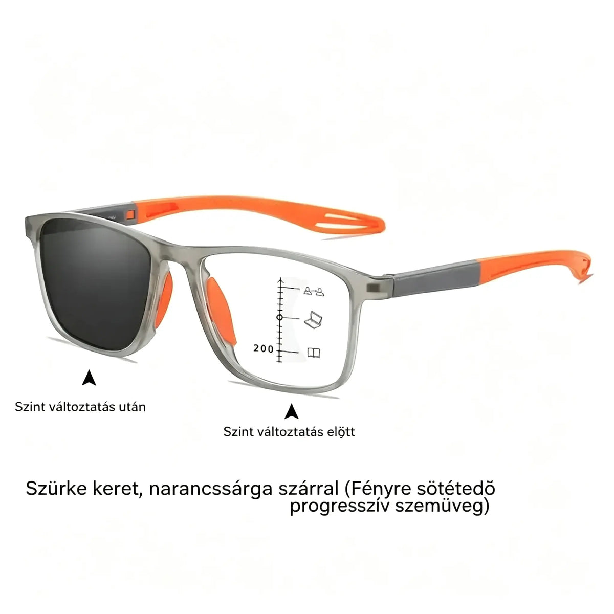 🕶️Ultrakönnyű, nagy felbontású, fényre sötétedő olvasószemüveg, amelyet kifejezetten idősek számára terveztek.