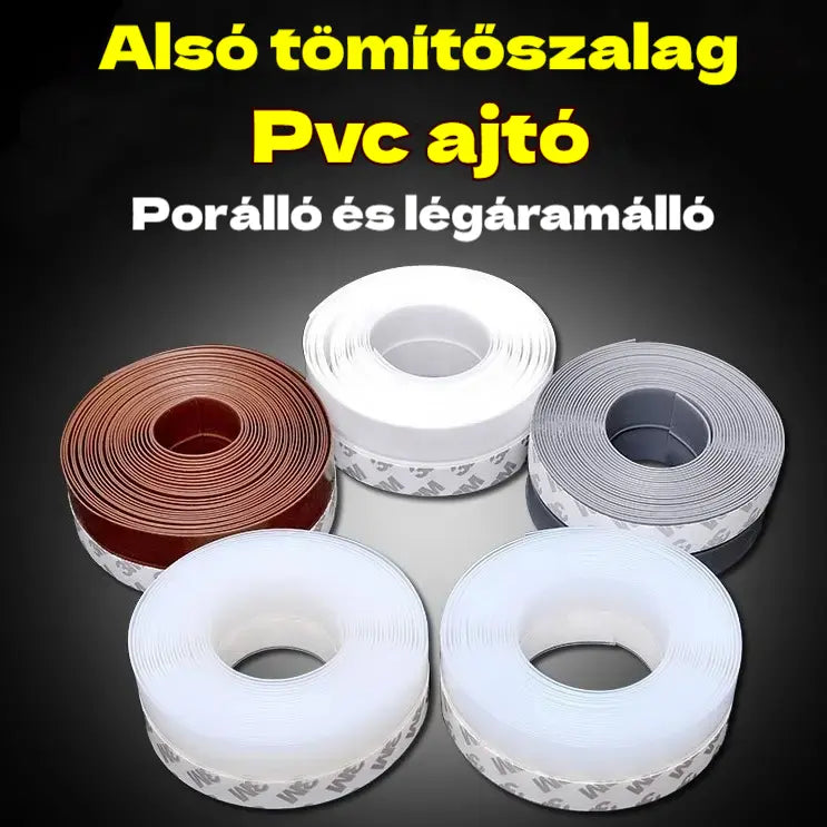 🔥【50% kedvezmény korlátozott ideig】🚪 PVC ajtó alsó tömítőszalag – Por- és huzatálló
