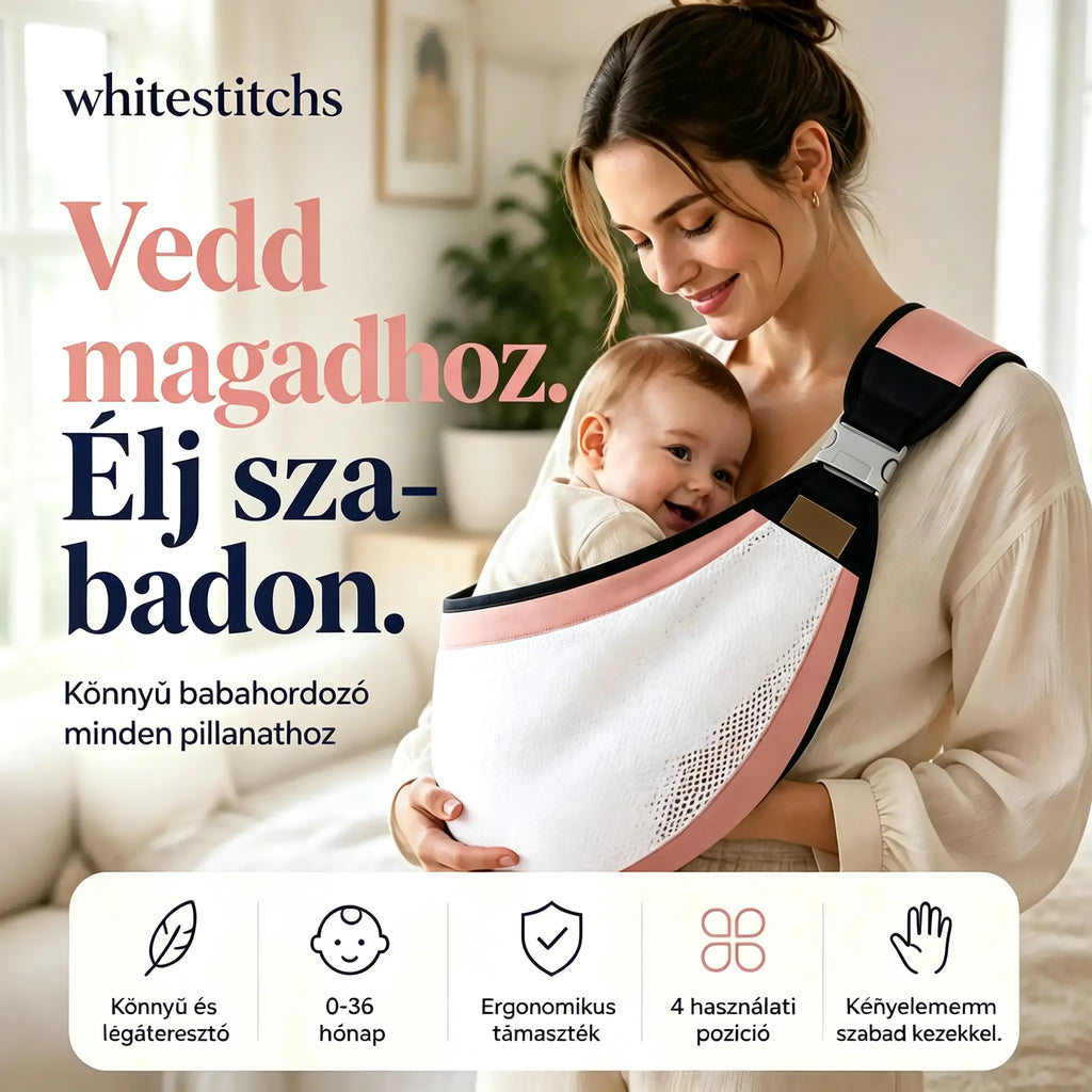 🔥【50% kedvezmény korlátozott ideig】👶 Könnyű, ergonomikus babahordozó | Ideális sétákhoz és utazáshoz ✈️