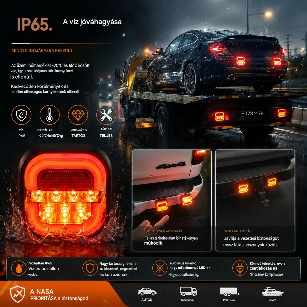 【Második termék féláron, korlátozott ideig】🚦 Luces LED para remolque de coche