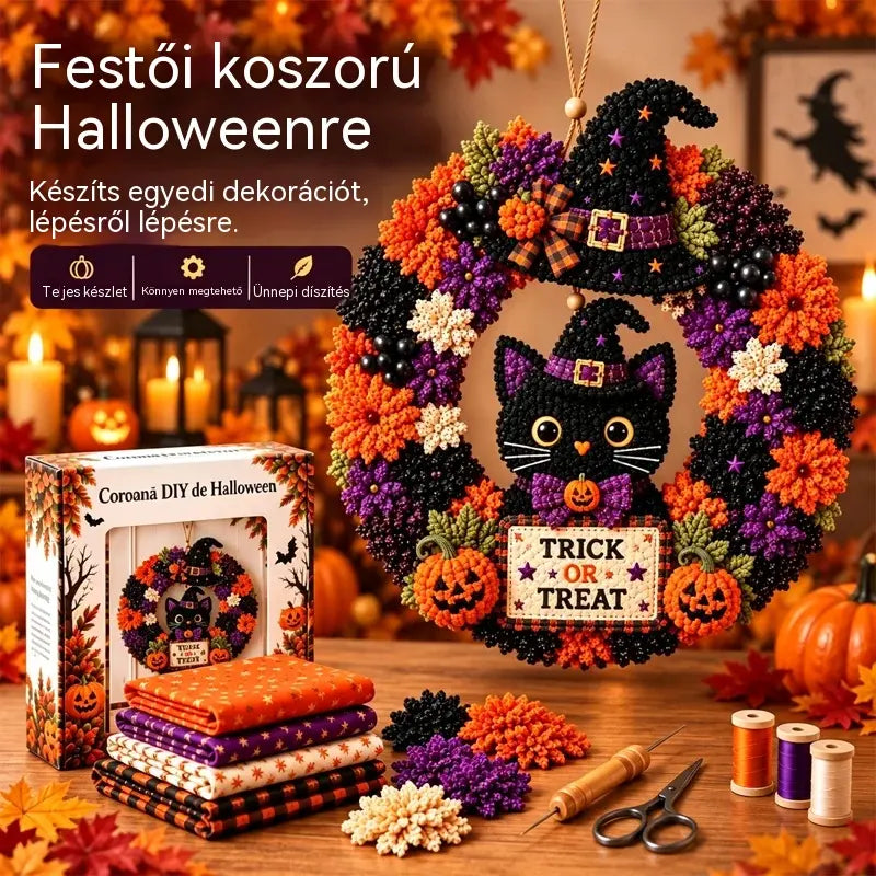 ⏰ UTOLSÓ NAP! 50% KEDVEZMÉNY ✨ Készíts olyan karácsonyi koszorút, amelyet büszkén kiteszel majd 🎄❤️ Kreatív készlet (3D-s textilbetűzéses technika) útmutatóval és leírással.