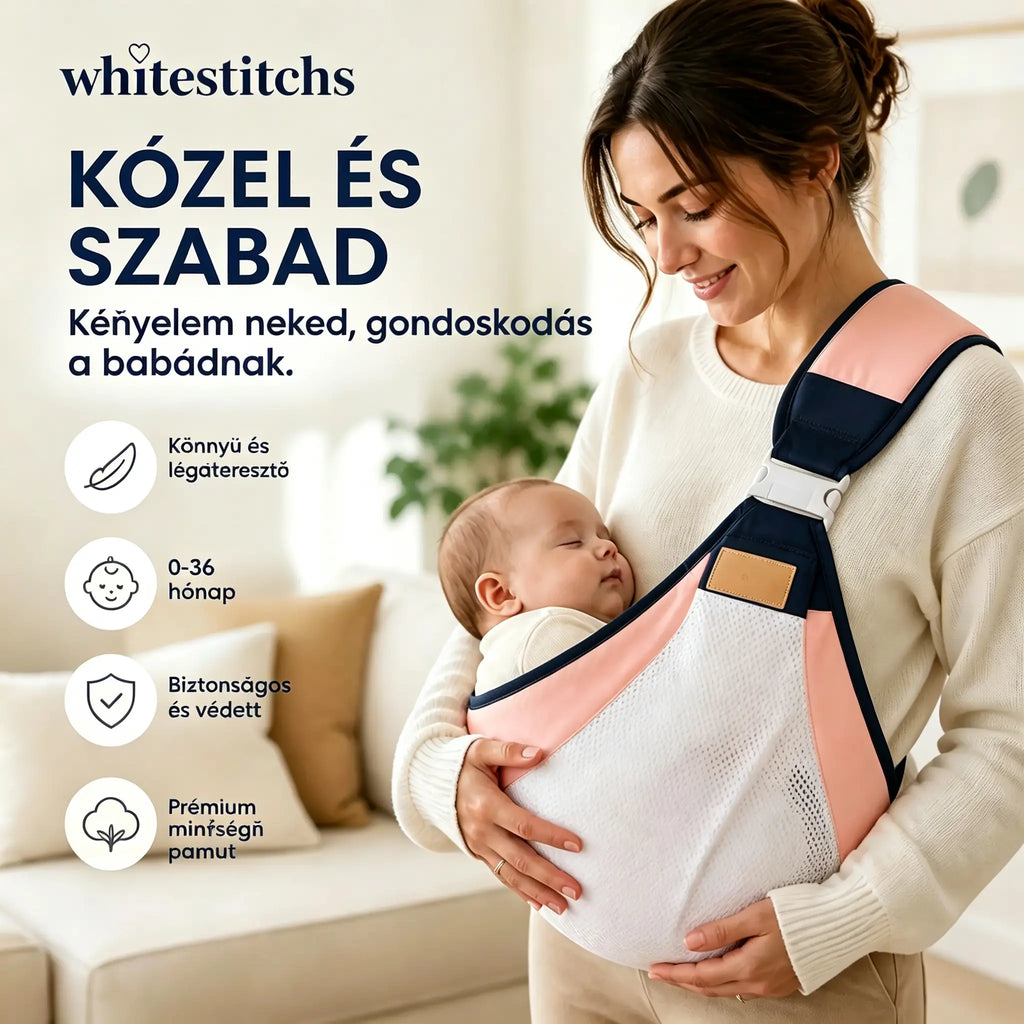 🔥【50% kedvezmény korlátozott ideig】👶 Könnyű, ergonomikus babahordozó | Ideális sétákhoz és utazáshoz ✈️