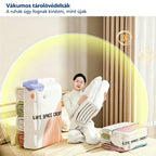 👕📦 [ 5 darab ] Vákuumos ruhákhoz való tárolózsákok — Pumpa nélkül | Vastagított kialakítás dupla rétegű tömítésekkel a kipukkadás és a légszivárgás hatékony megakadályozása érdekében.