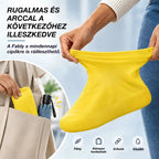 🎉【2 pár 7600 Ft】Óvd meg sportcipődet az átázástól! Strapabíró, vízálló cipővédő: csúszásmentes és összehajtható – könnyen elfér a táskádban 🌧️
