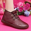🔥🔥👢【50% KEDVEZMÉNY！！！！】💥【35-40】Női bőr, pamut, csúszásmentes, kézzel készített cipők őszre és télre