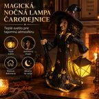 🧙✨Csillagos boszorkányos éjszakai fénydísz