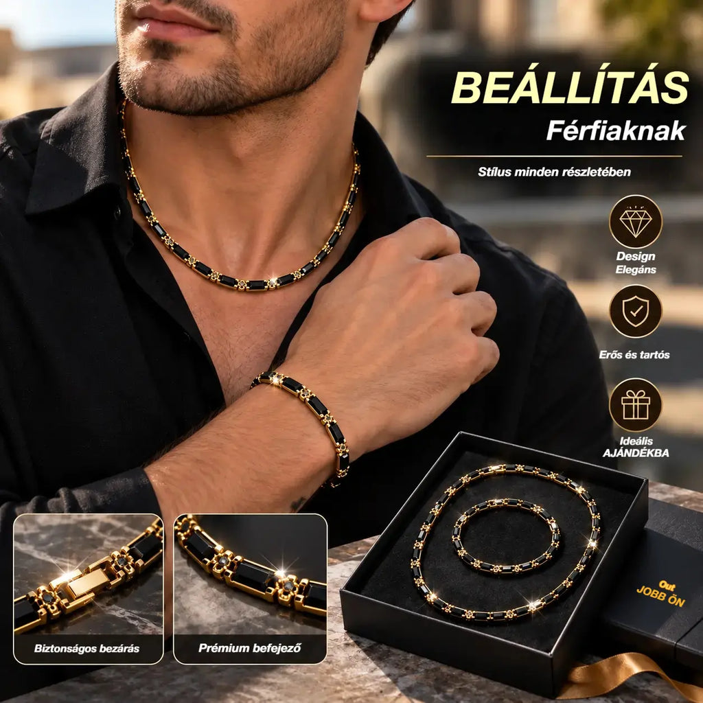 ⏳🔥 Korlátozott ideig 50% kedvezmény! ⏰ Káprázatos ékszerszett: merész stílus, elegáns kifinomultság és kivételes minőség 💎✨
