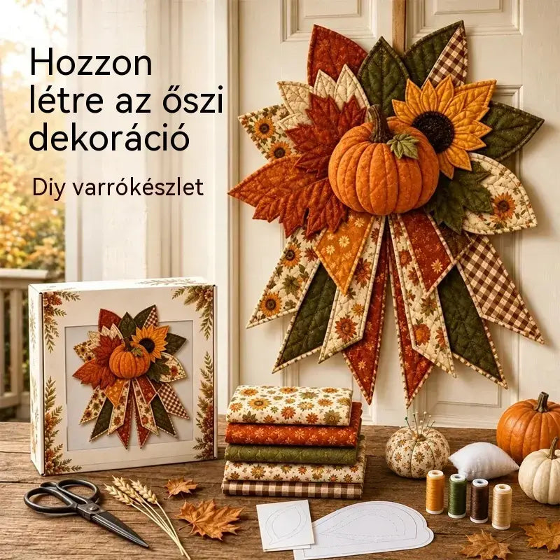 🎇🎄Steppelt karácsonyi ajtódísz varrókészlet (7 minta)