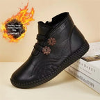 🔥🔥👢【50% KEDVEZMÉNY！！！！】💥【35-40】Női bőr, pamut, csúszásmentes, kézzel készített cipők őszre és télre