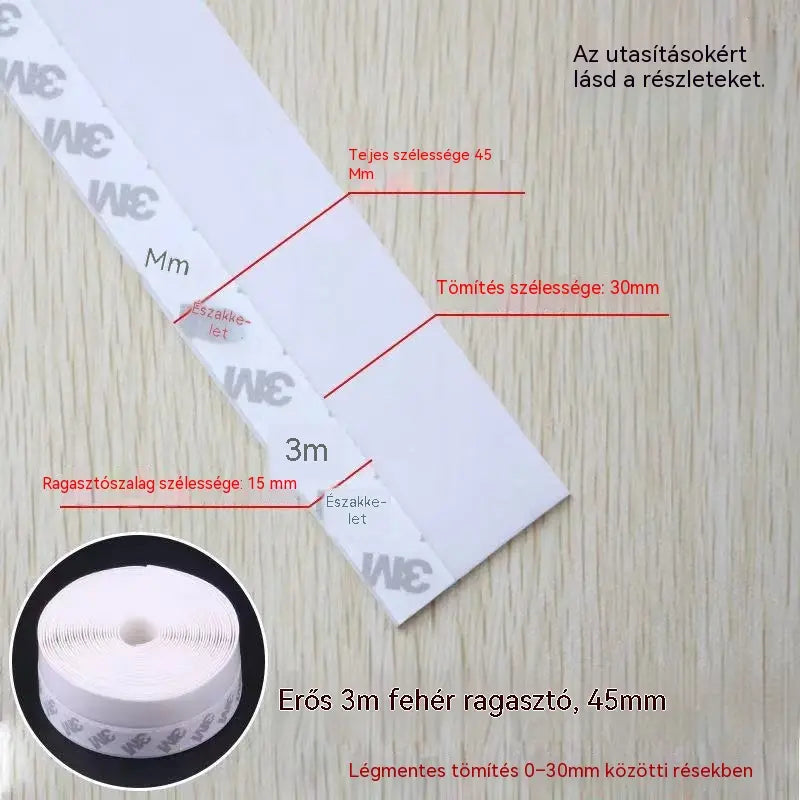🔥【50% kedvezmény korlátozott ideig】🚪 PVC ajtó alsó tömítőszalag – Por- és huzatálló