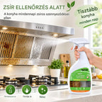 🔥[Korlátozott ideig érvényes féláras ajánlat] Zsíroldó: Csak fújja rá és használja – automatikusan feloldja a zsírt, nincs szükség megerőltető súrolásra.
