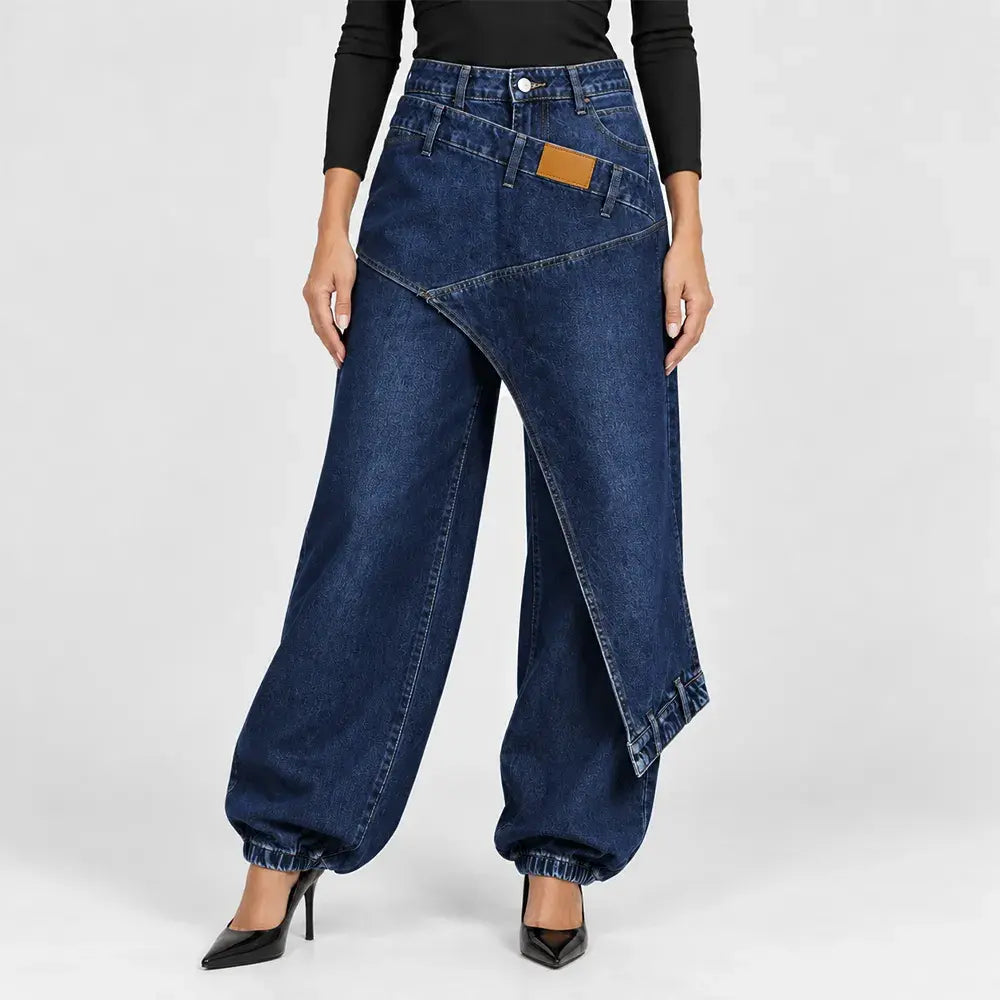 🔥【50% kedvezmény】👖【XS-3XL】Stílusos és kényelmes, bő szárú farmer ✨💞