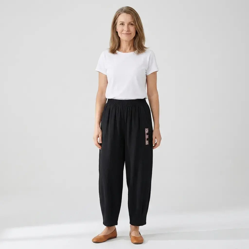 🔥【Korlátozott ideig féláron】【M–4XL】 👖 Könnyű és légáteresztő nyári pamut-lenvászon nadrág - modern, lezser, bokáig érő nadrág