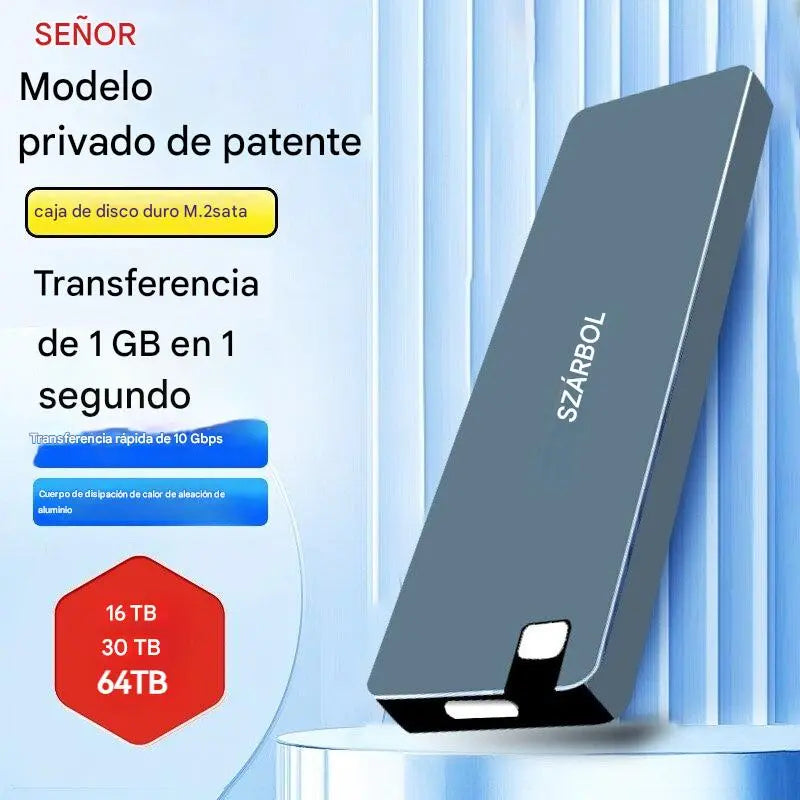📣【Kis külső SSD】💫Nagy átviteli sebesség, kompakt kialakítás, könnyű, ütésálló, stabil