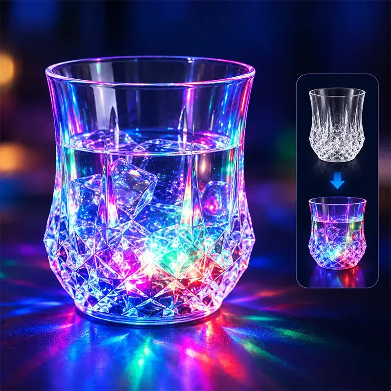 ✨🍷Folyadék hatására aktiválódó LED-fénnyel ellátott pohárkészlet🥂