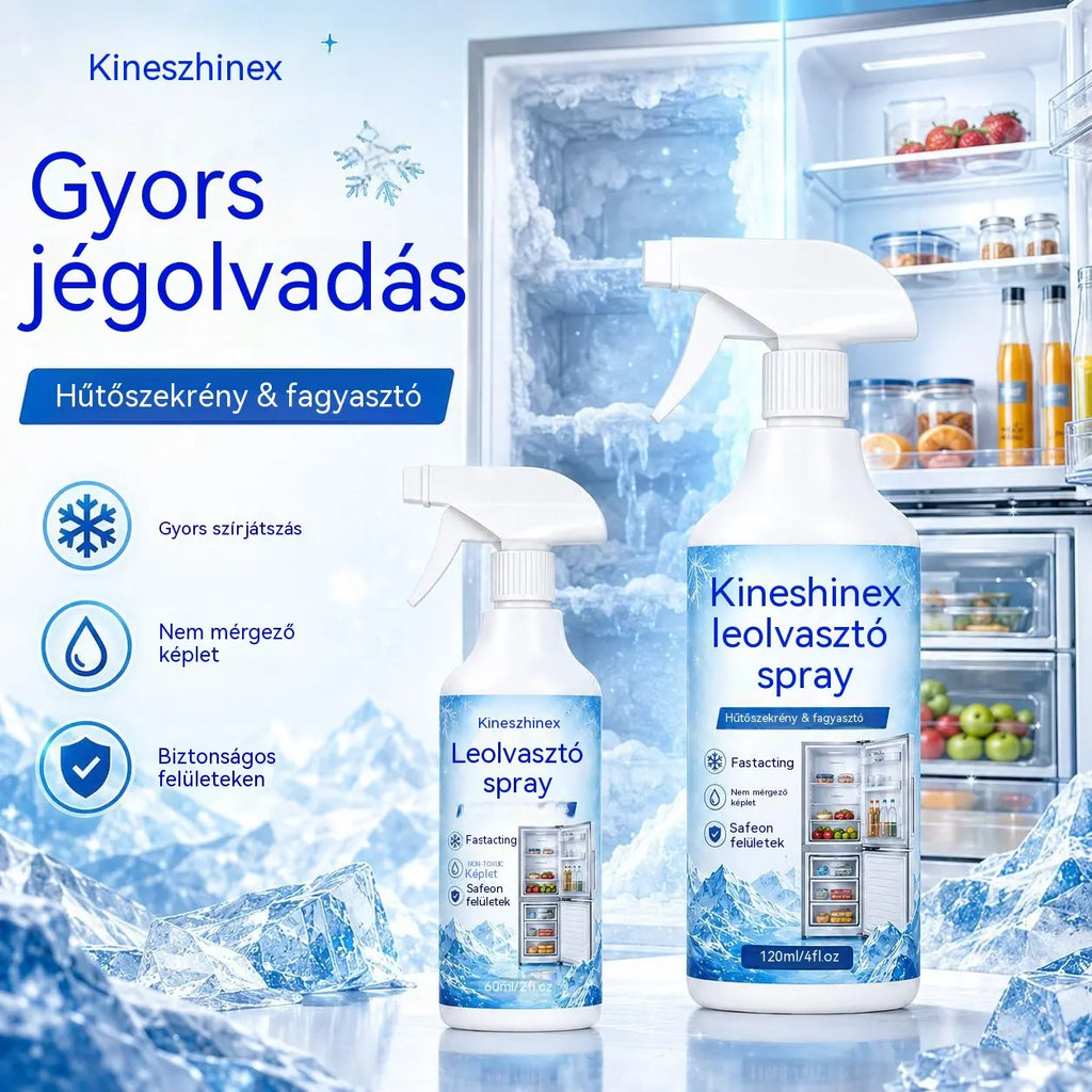 🔥【50% kedvezmény korlátozott ideig】❄️ Új jégtelenítő spray 2026 🧡 Gyorsan eltávolítható jég a fagyasztóból