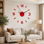 【30% kedvezmény】🕑✨ 3D háttérvilágítású akril falióra – Fúrás nélkül rögzíthető (otthoni összeszerelést igényel)