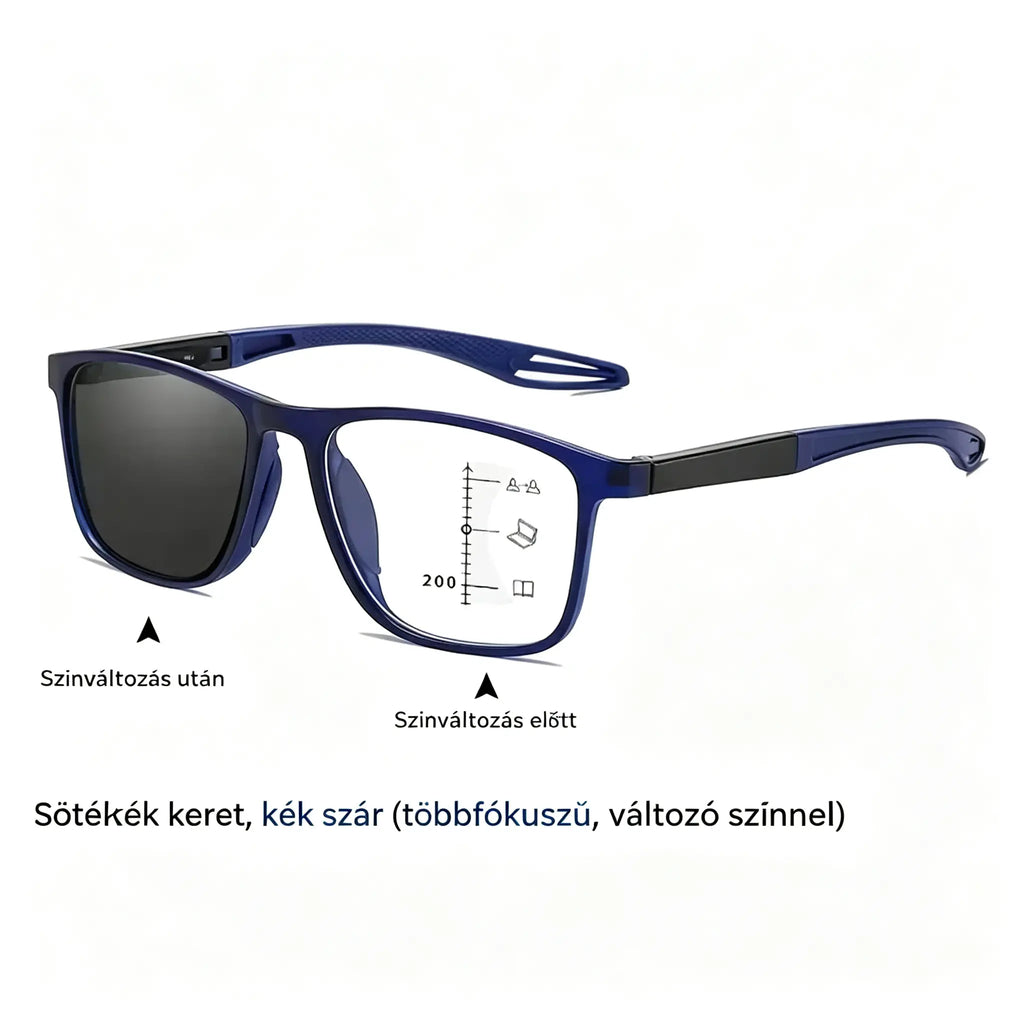 🕶️Ultrakönnyű, nagy felbontású, fényre sötétedő olvasószemüveg, amelyet kifejezetten idősek számára terveztek.